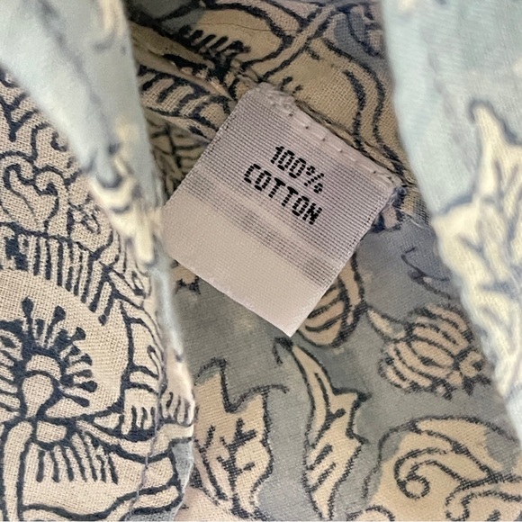 AMAYA Paisley Print Cotton Tunic Hand-Stitched Embroidery, EU 40 (US 10) - Picture 6 of 10